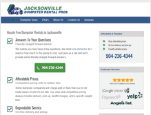 Tablet Screenshot of dumpsterrentaljacksonvillefl.org